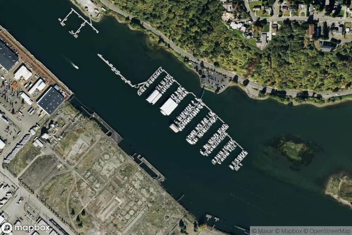 Satellite view of Marina at 47.2809, -122.4019