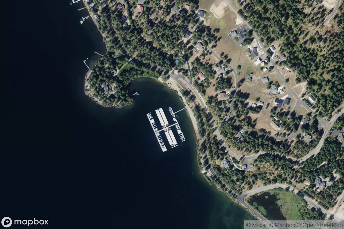 Satellite view of Marina at 47.5427, -116.7721