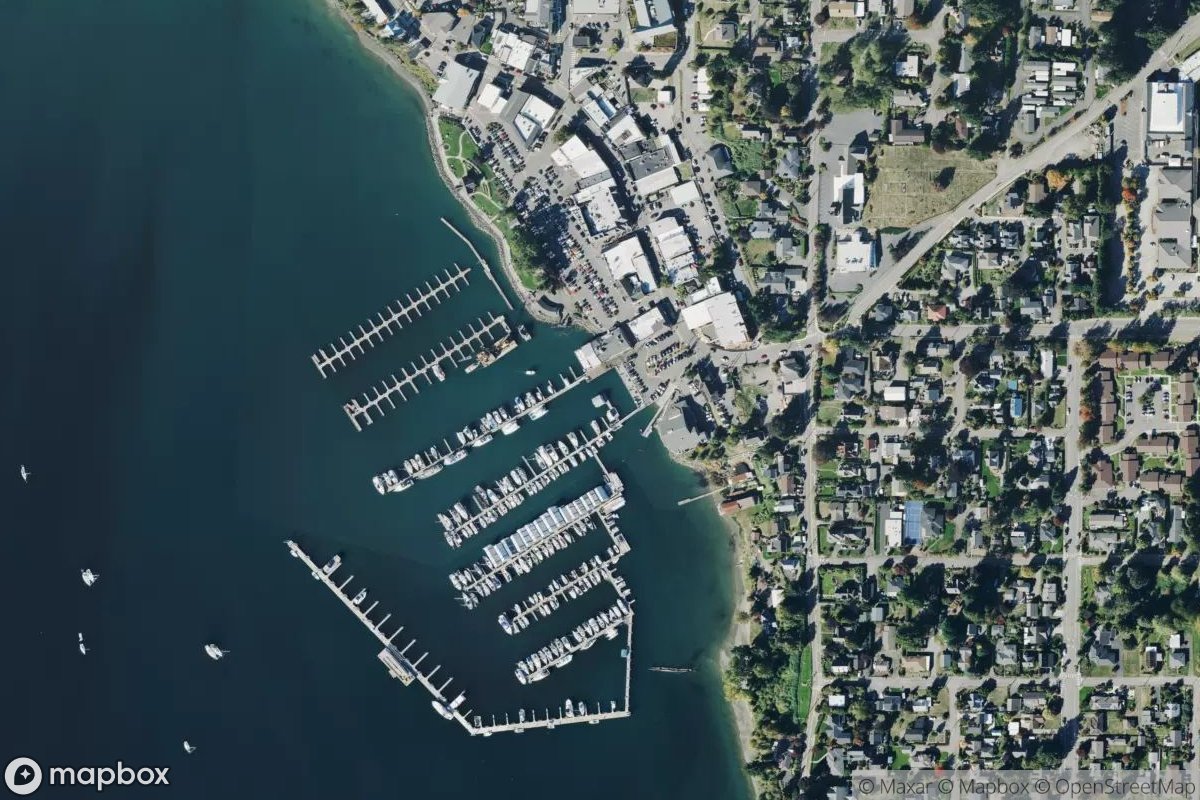 Satellite view of Marina at 47.7329, -122.6465