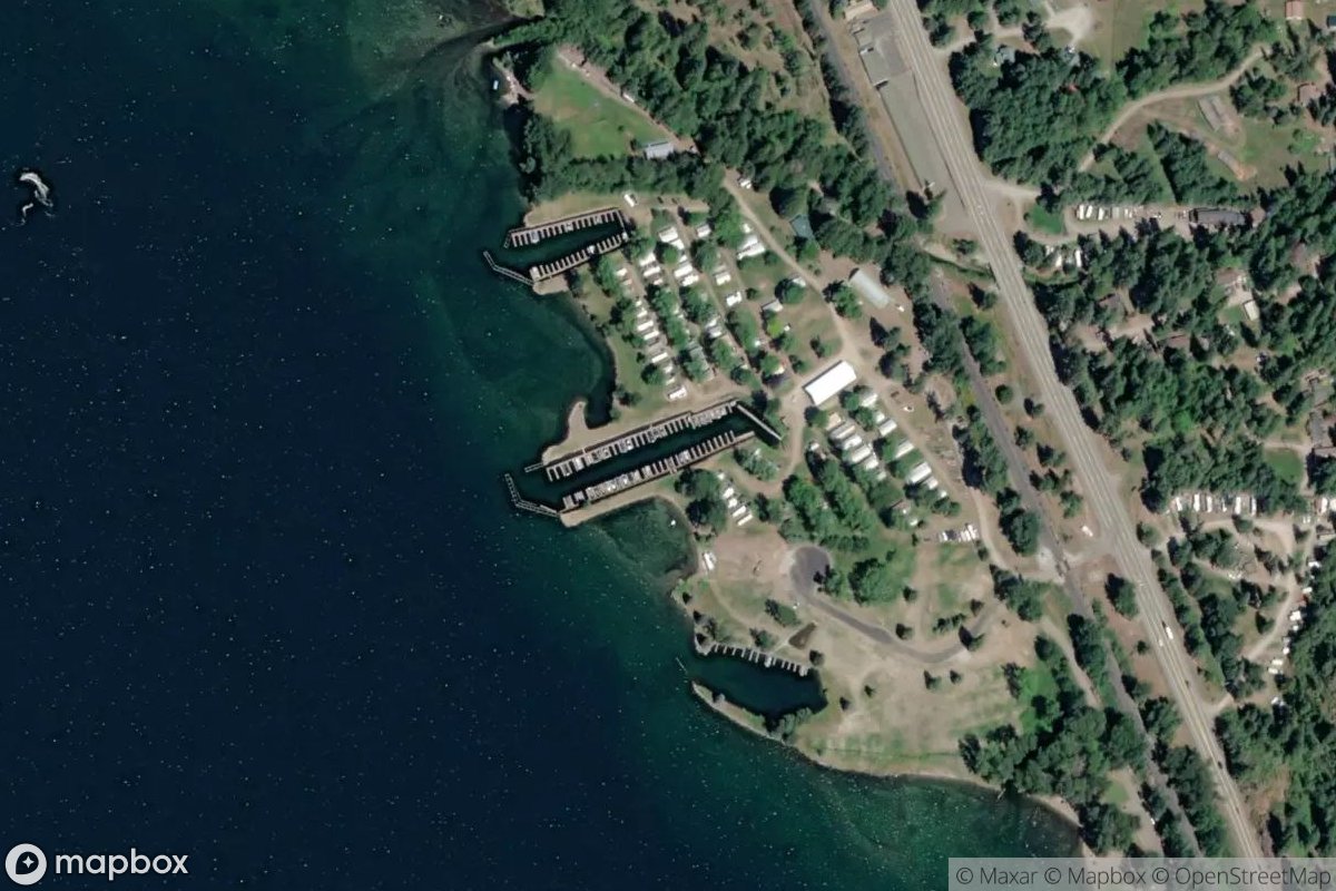 Satellite view of Marina at 48.2799, -116.3518