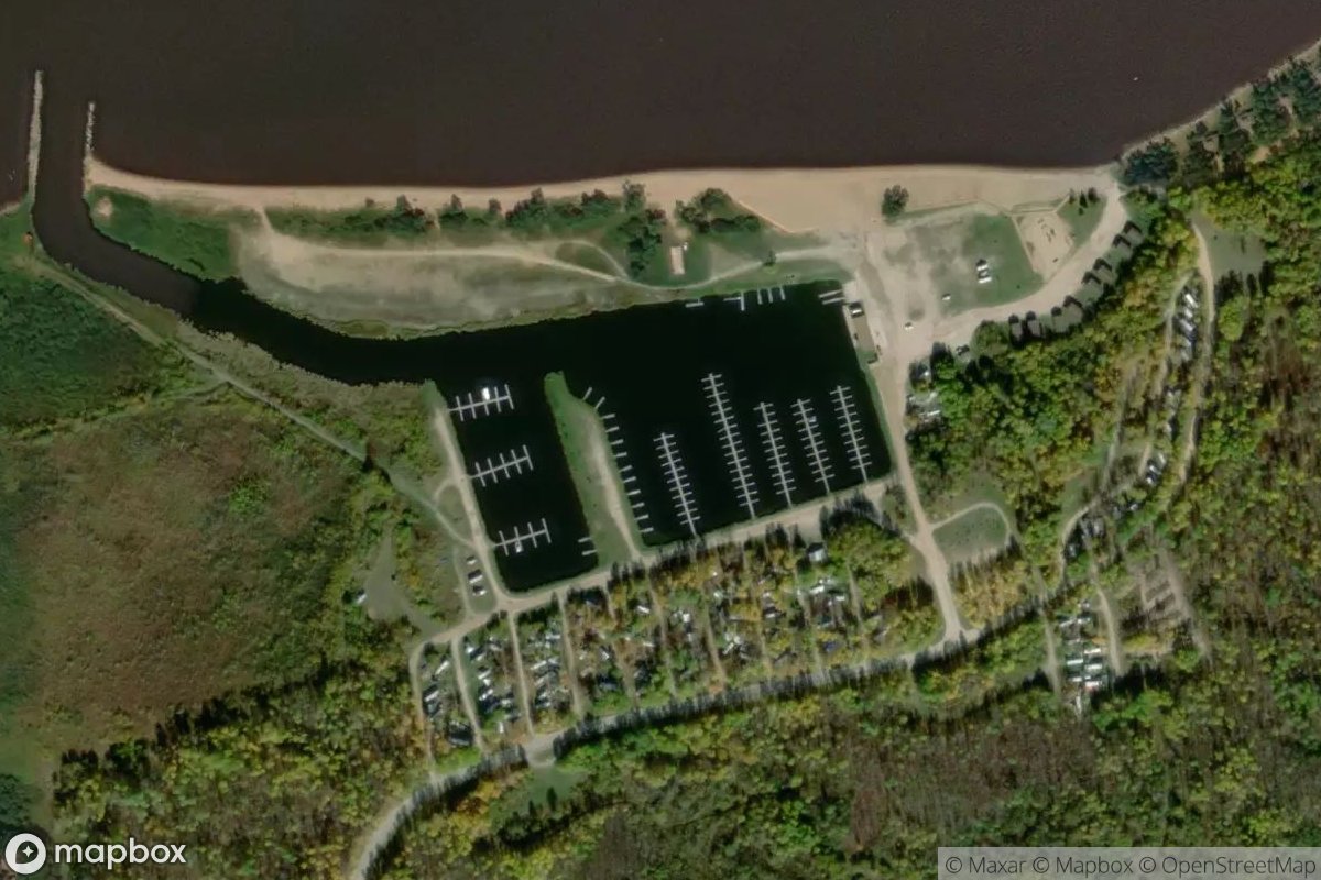 Satellite view of Marina at 49.0341, -95.2314