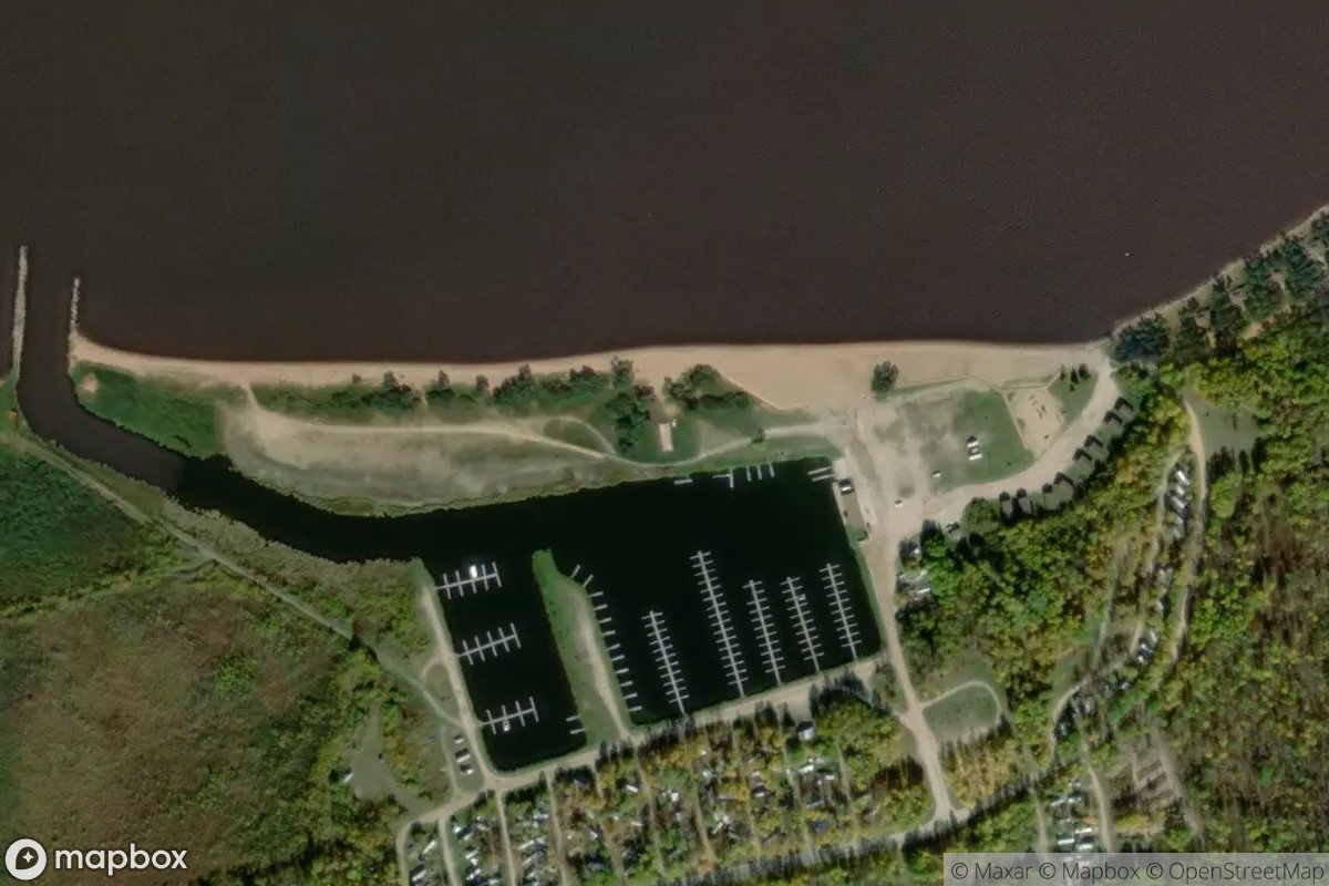 Satellite view of Marina at 49.0352, -95.2312