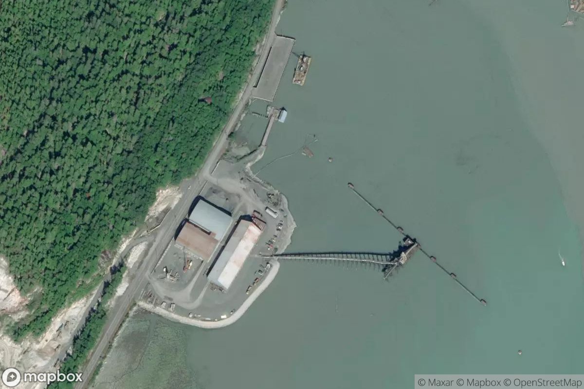 Satellite view of Marina at 55.9157, -130.0099