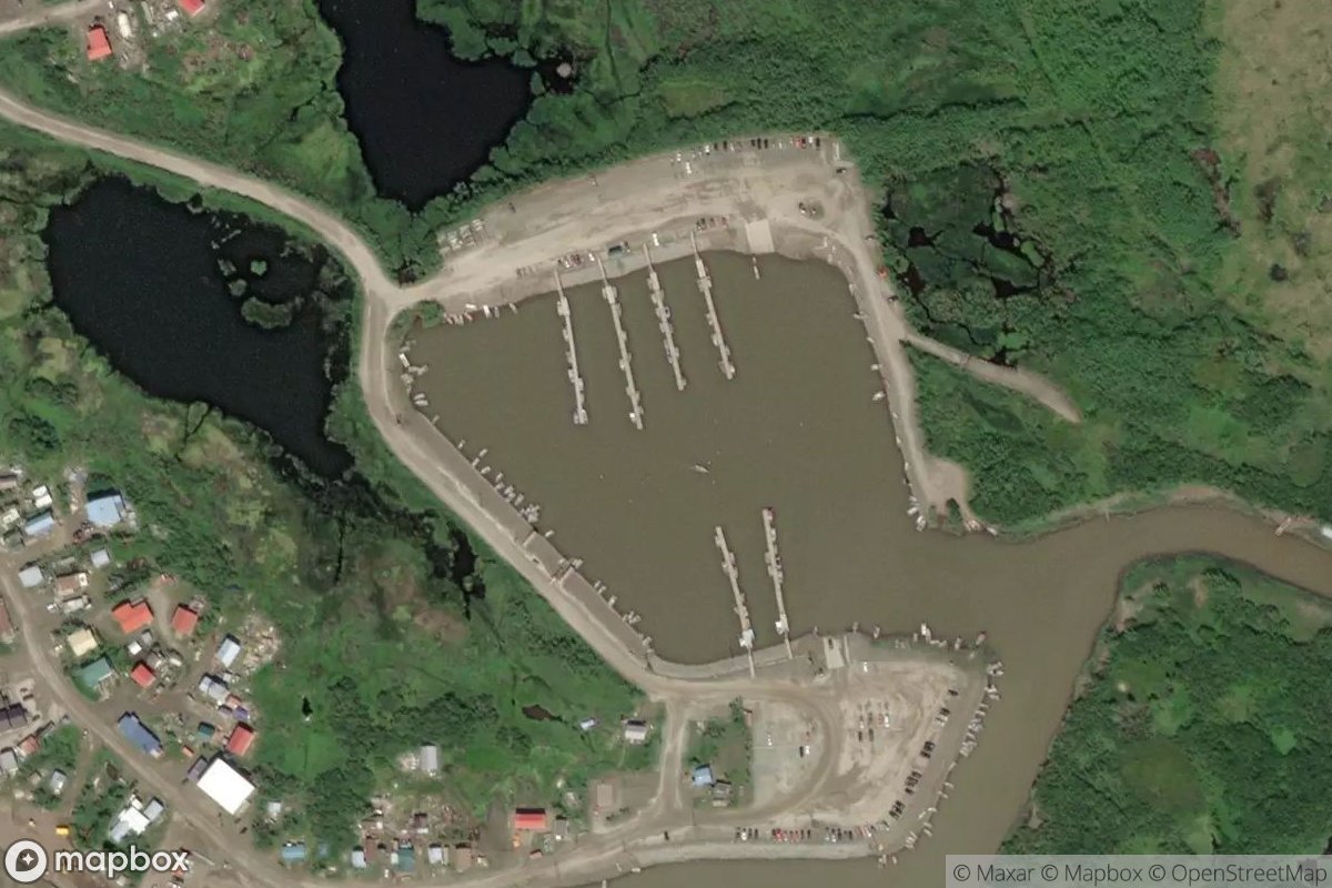Satellite view of Marina at 60.7931, -161.7373