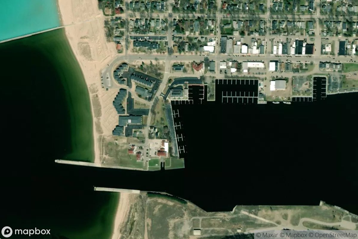 Satellite view of Marina at Harbor Lights