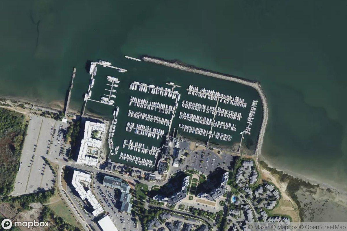 Satellite view of Marina Bay