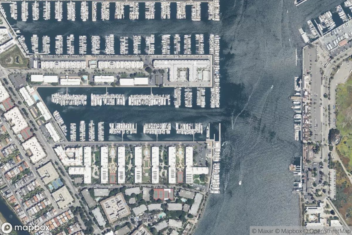 Satellite view of Marina del Rey