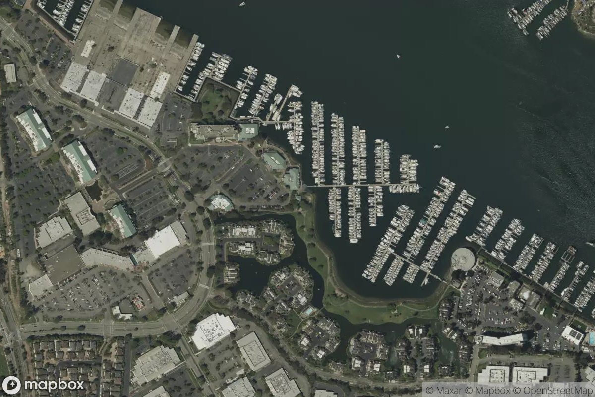 Satellite view of Marina Village Yacht Harbor