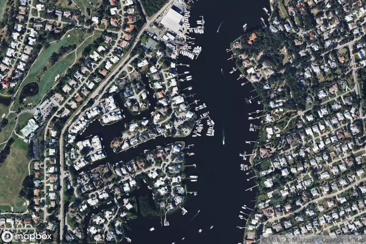 Satellite view of Mariner Cay Marina