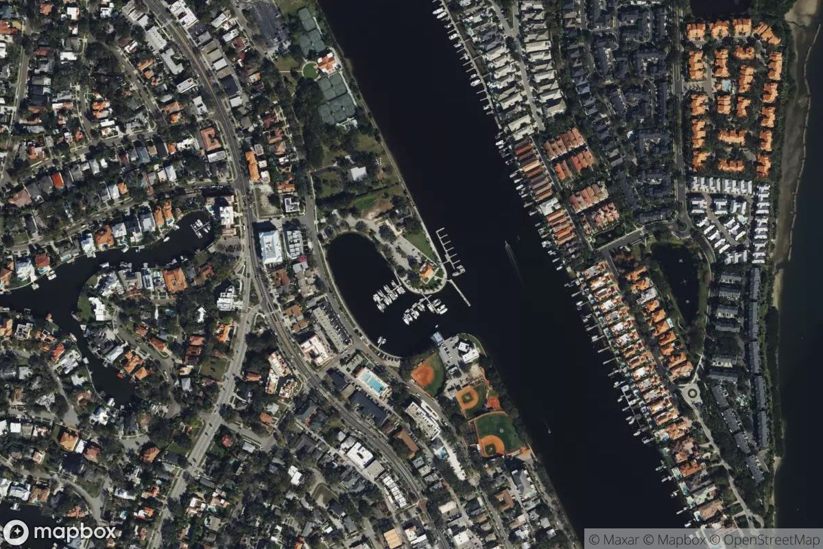 Satellite view of Marjorie Park Marina