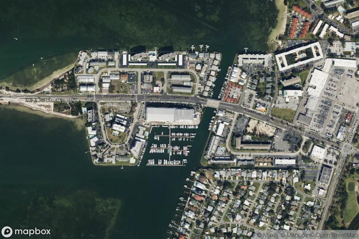 Satellite view of Marker 1 Marina