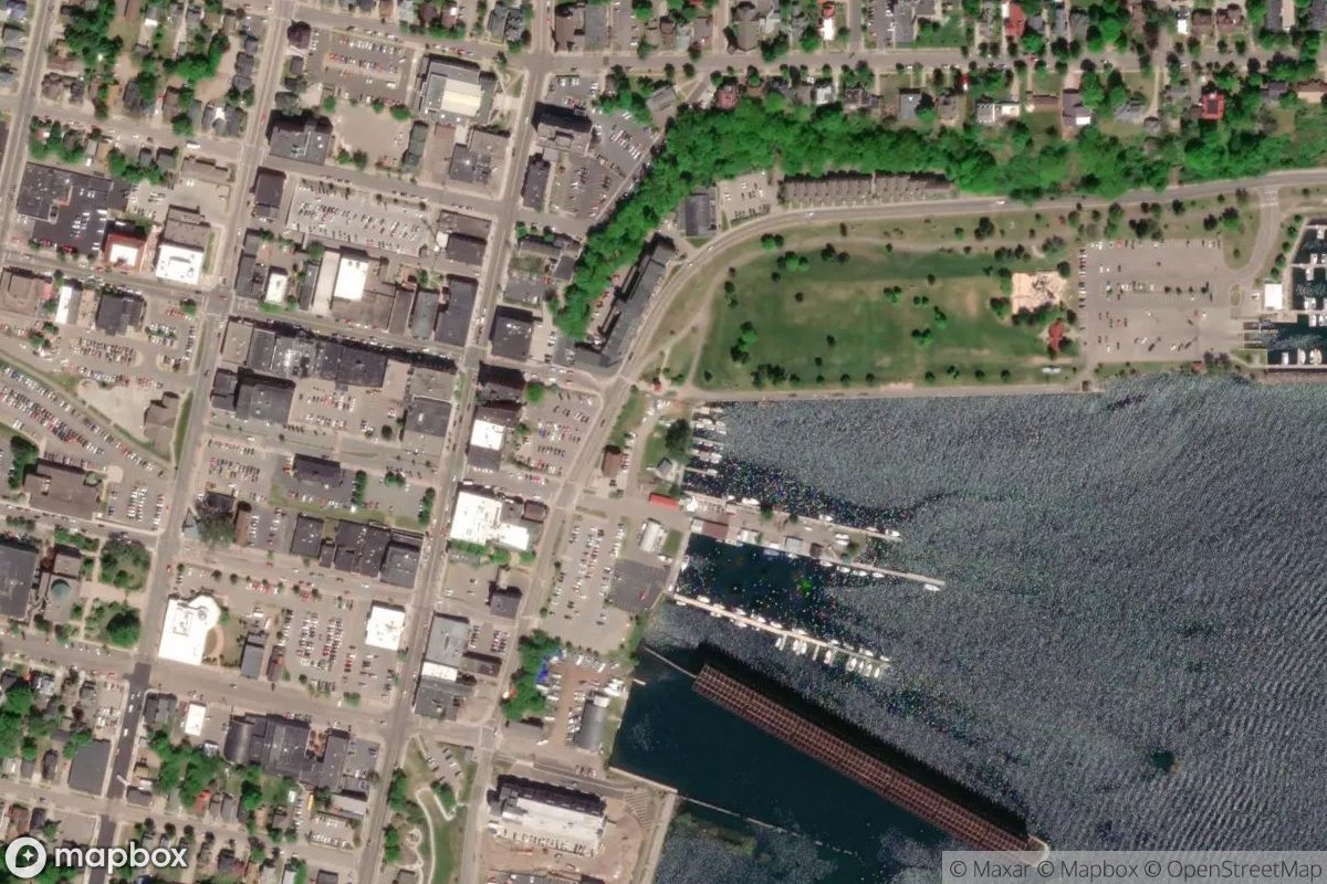 Satellite view of Marquette Yacht Club