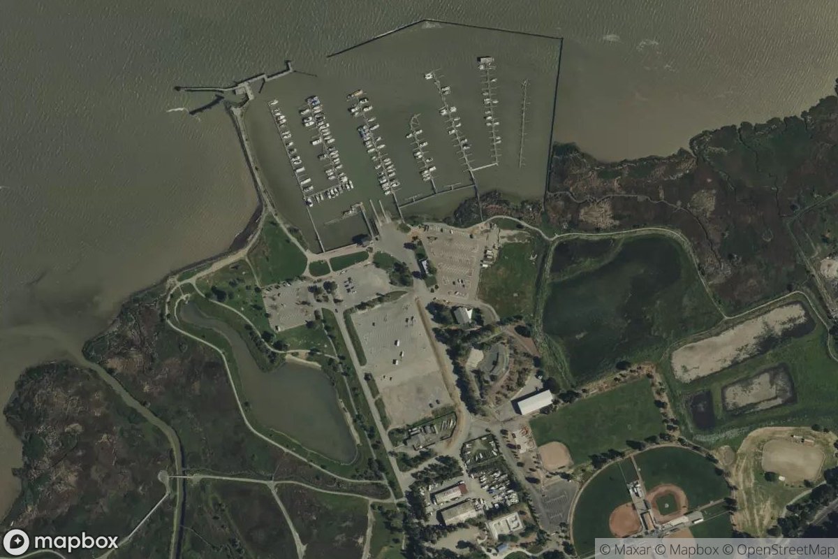 Satellite view of Martinez Marina