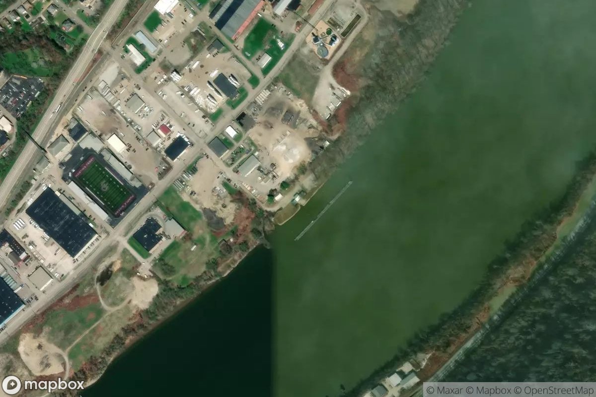Satellite view of Martin's Ferry Yacht Club