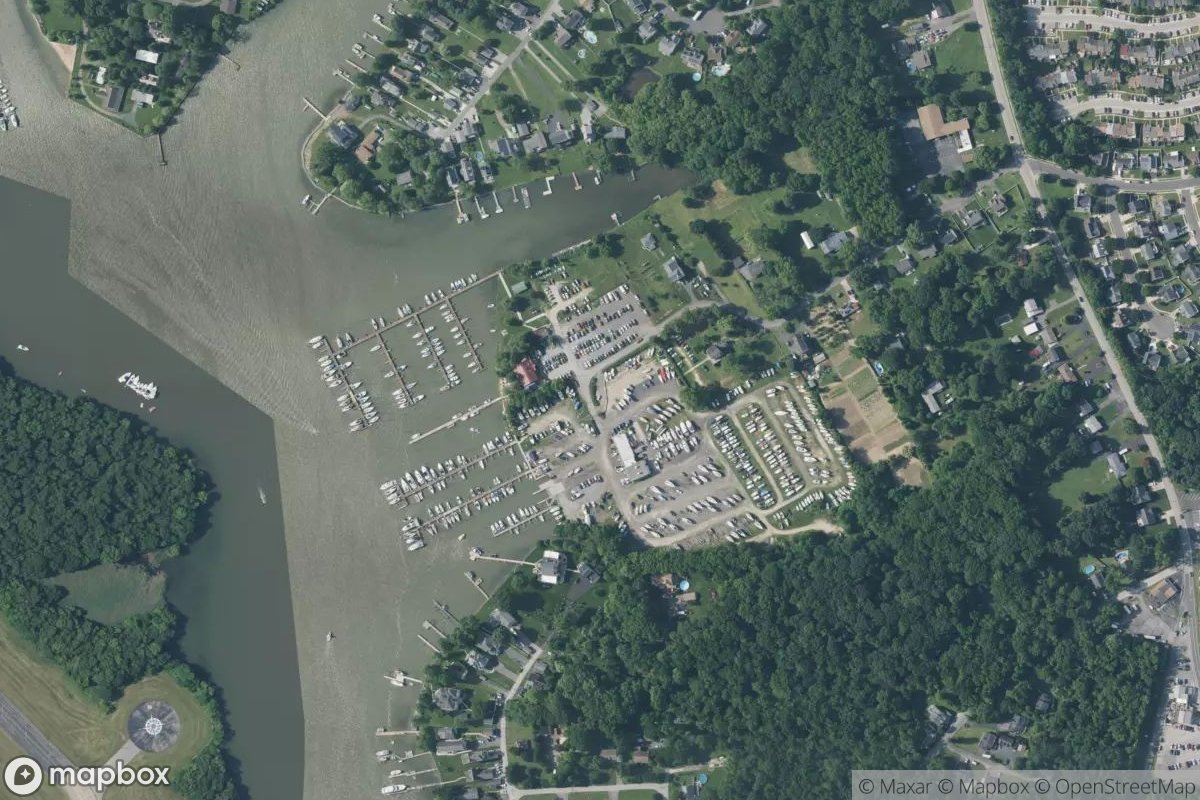 Satellite view of Maryland Marina