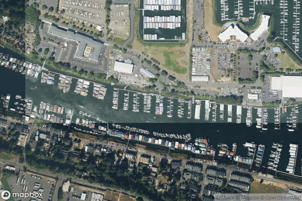 Satellite view of McCuddy's Hayden Island Moorage