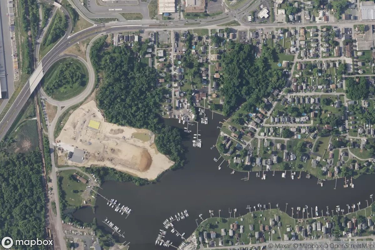 Satellite view of Meehan's Marina