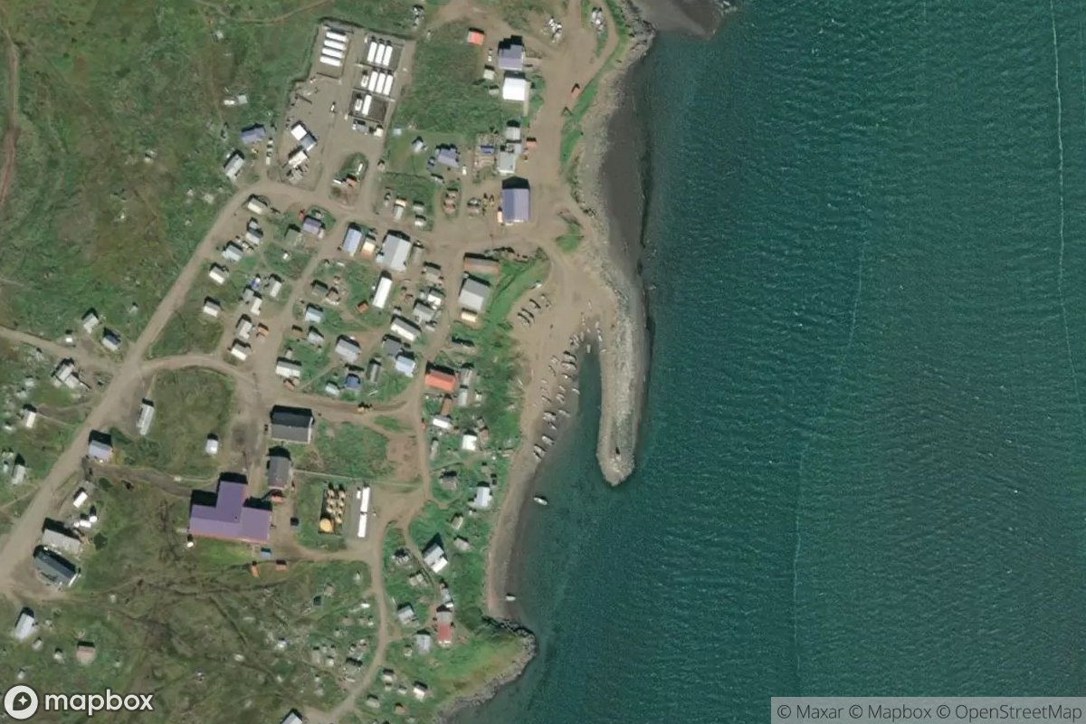Satellite view of Mekoryuk Boat Storage Area East