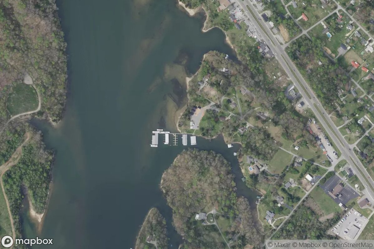 Satellite view of Melton Hill Marina