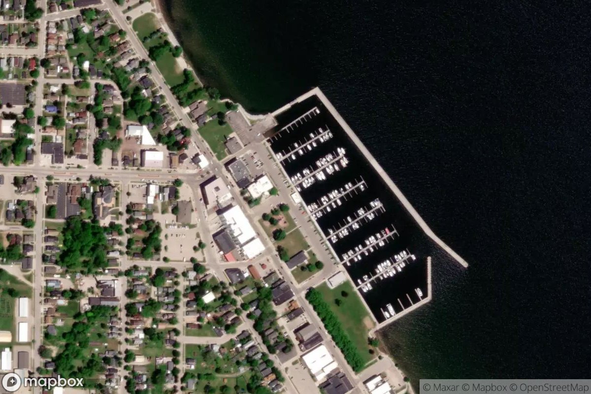 Satellite view of Menominee Marina