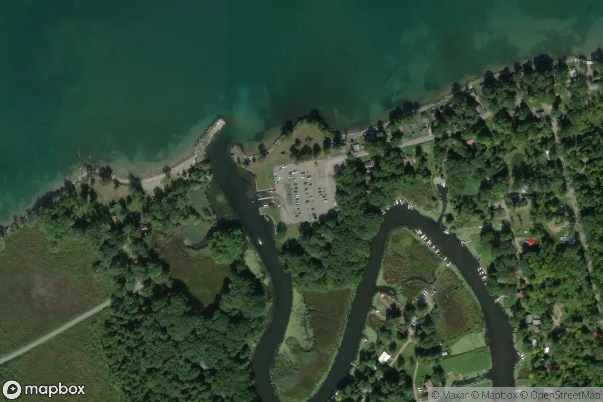 Satellite view of Mexico Point Boat Launch