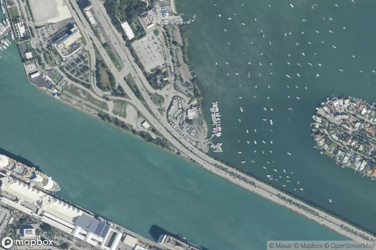 Satellite view of Miami Outboard Club