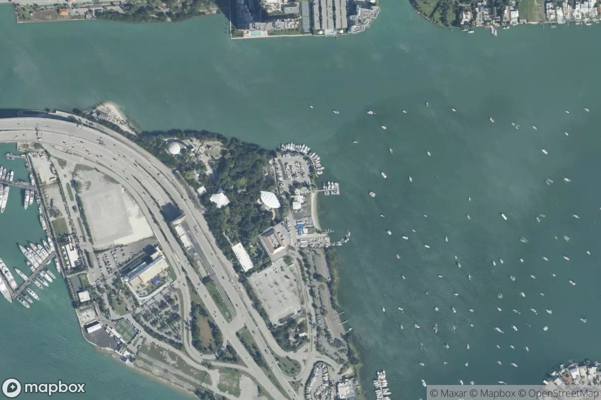 Satellite view of Miami Yacht Club