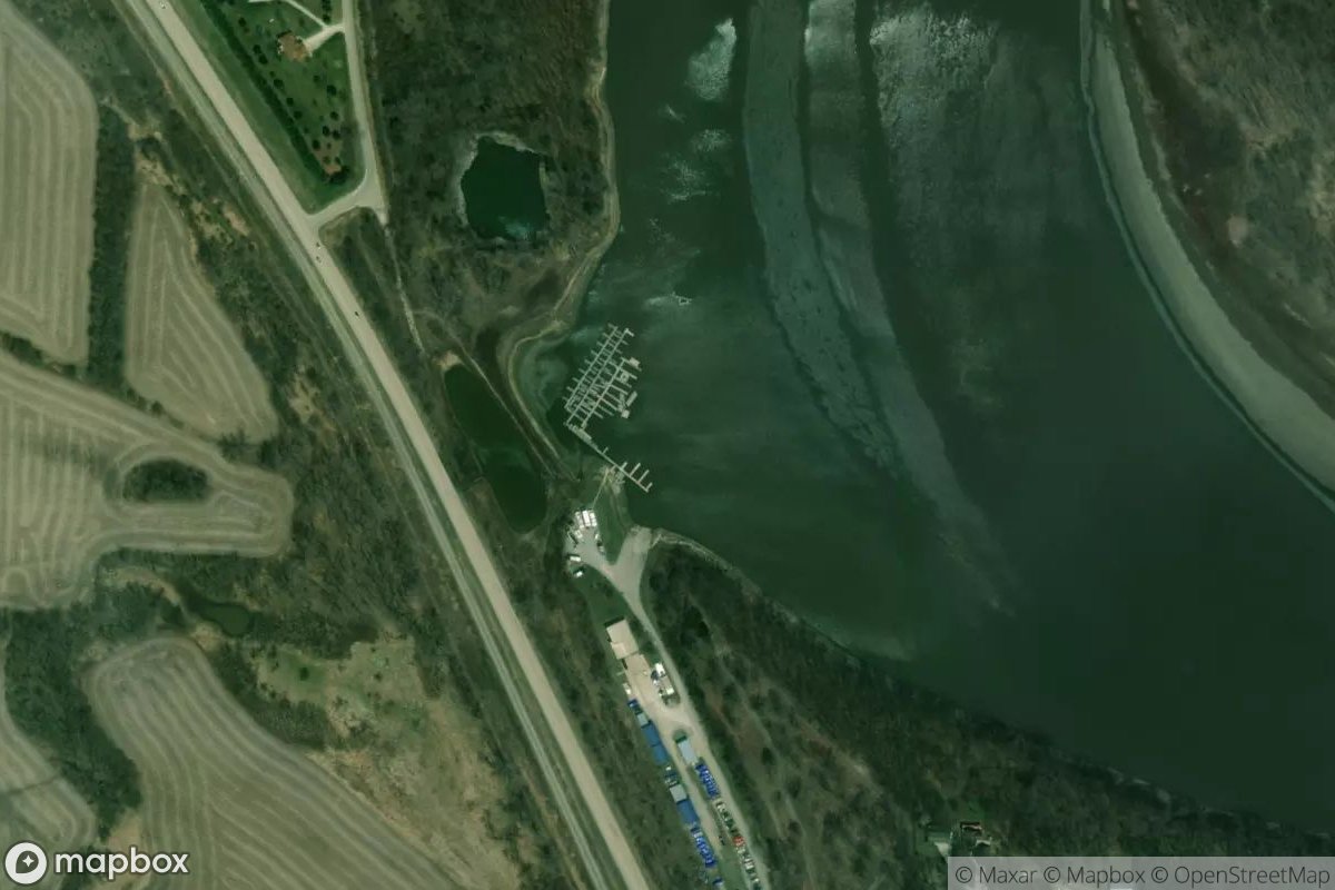 Satellite view of Mid River Marina