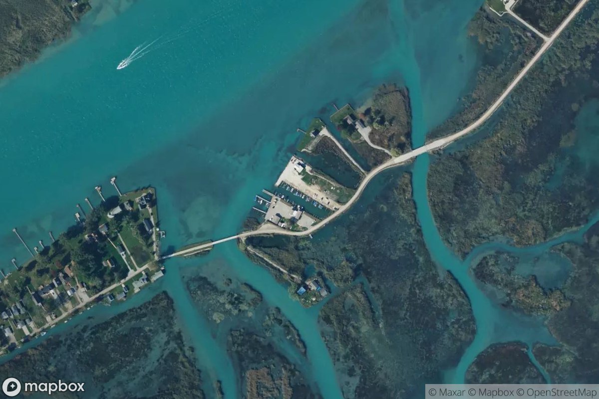 Satellite view of Middle Channel Marina