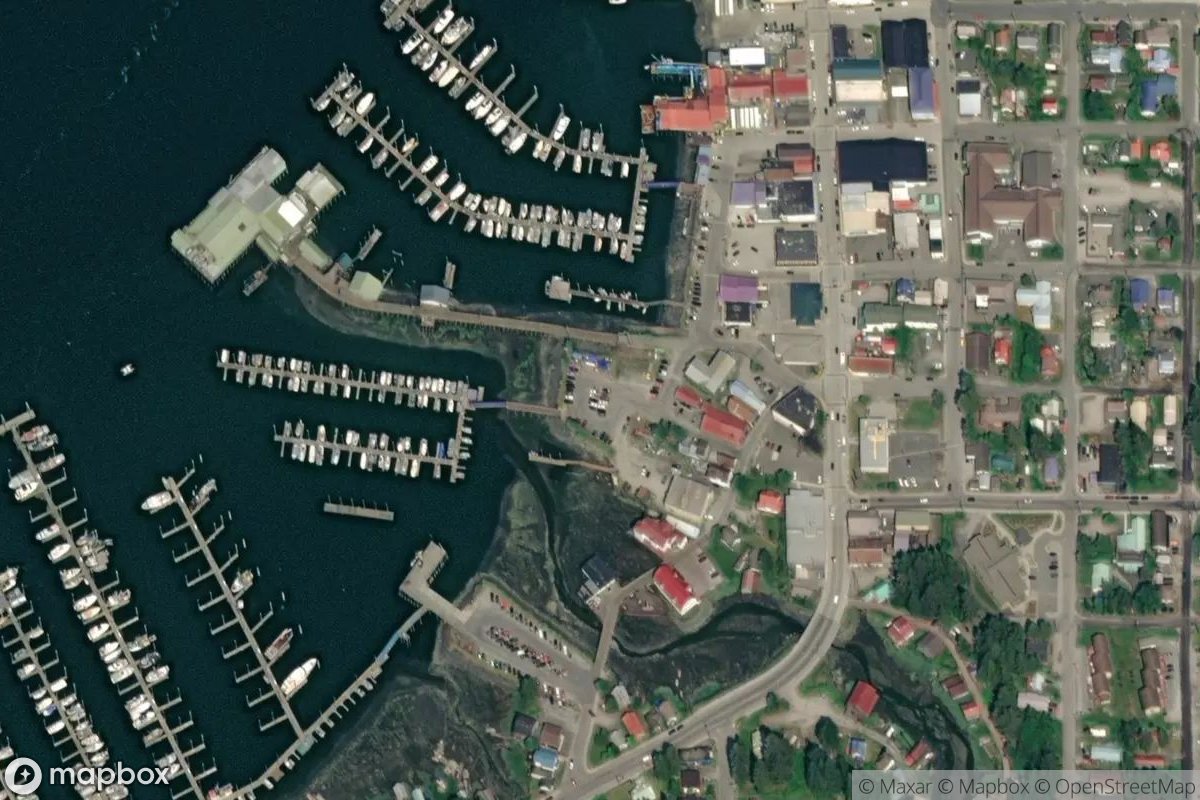 Satellite view of Middle Harbor