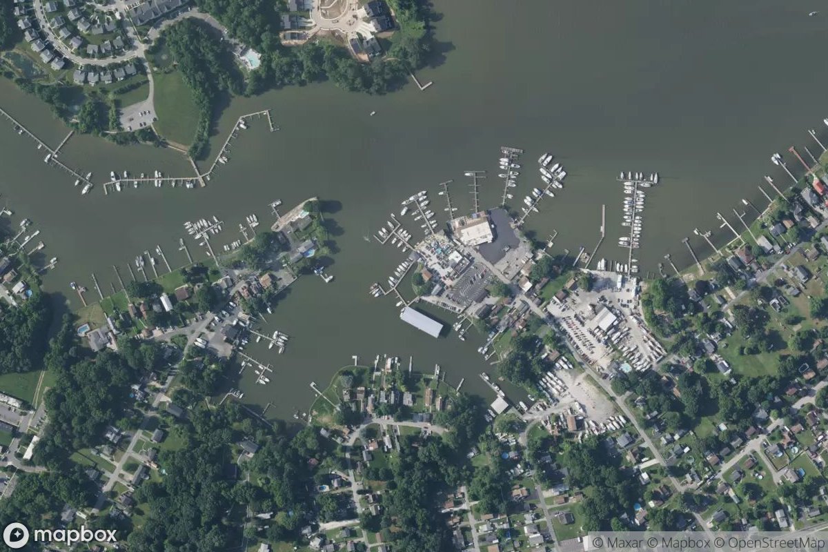 Satellite view of Middle River Yacht Club