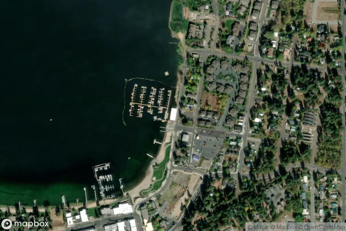 Satellite view of Mile High Marina