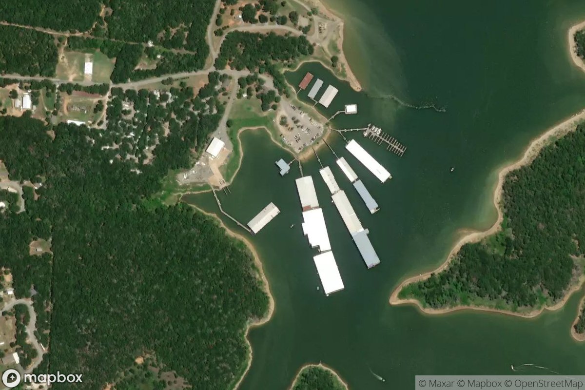 Satellite view of Mill Creek Resort and Marina