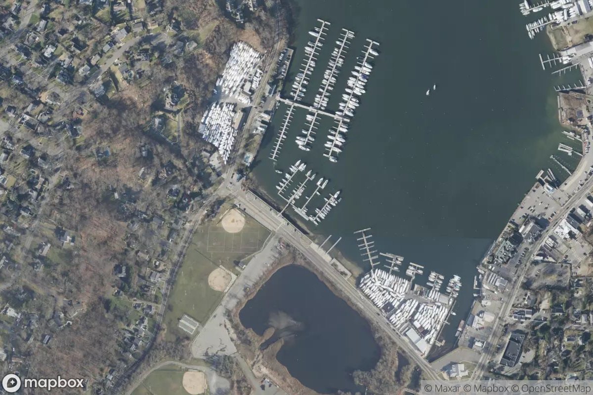 Satellite view of Mill Dam Marina