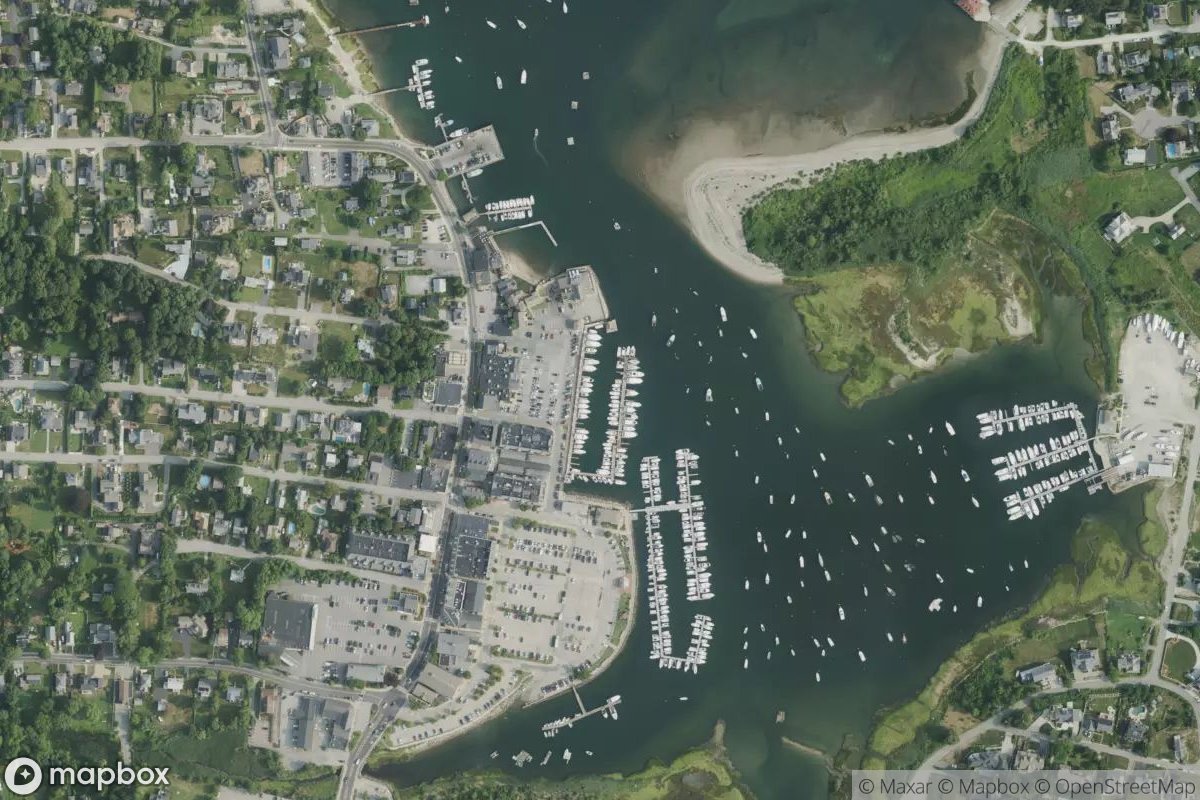 Satellite view of Mill Wharf Marina