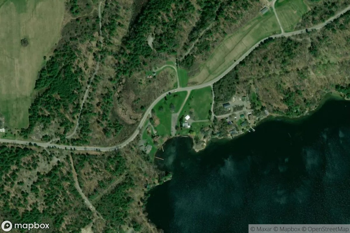 Satellite view of Millsite Lake Fishing Access