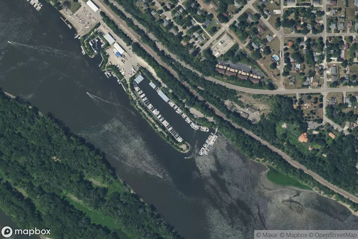 Satellite view of Miss Croix Yacht Harbor