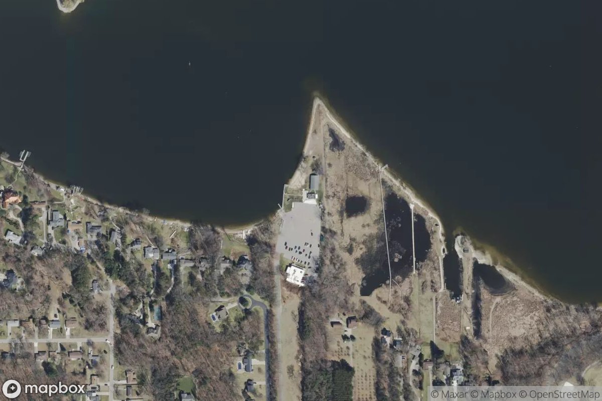 Satellite view of Mona Lake Boating Club