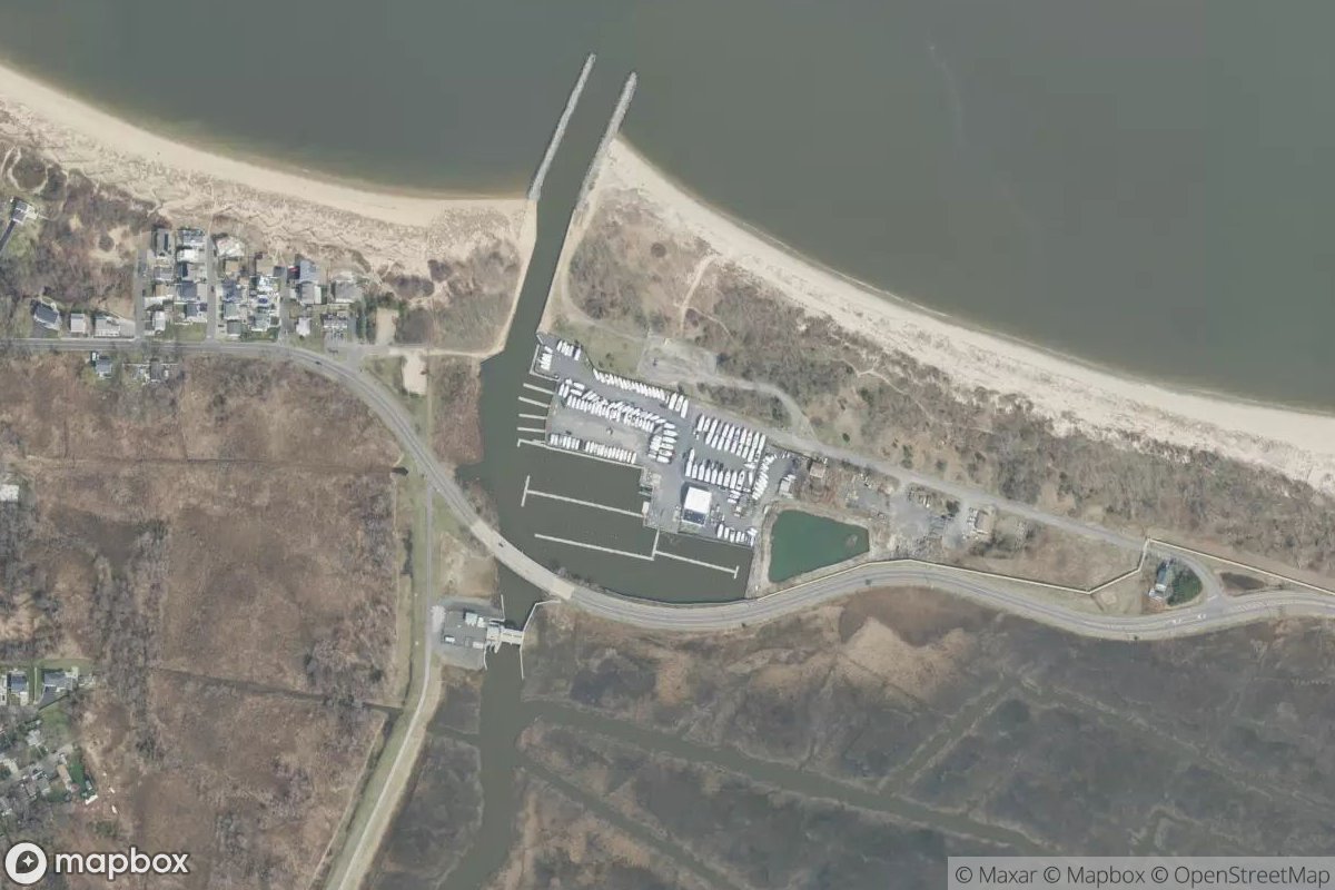 Satellite view of Monmouth Cove Marina