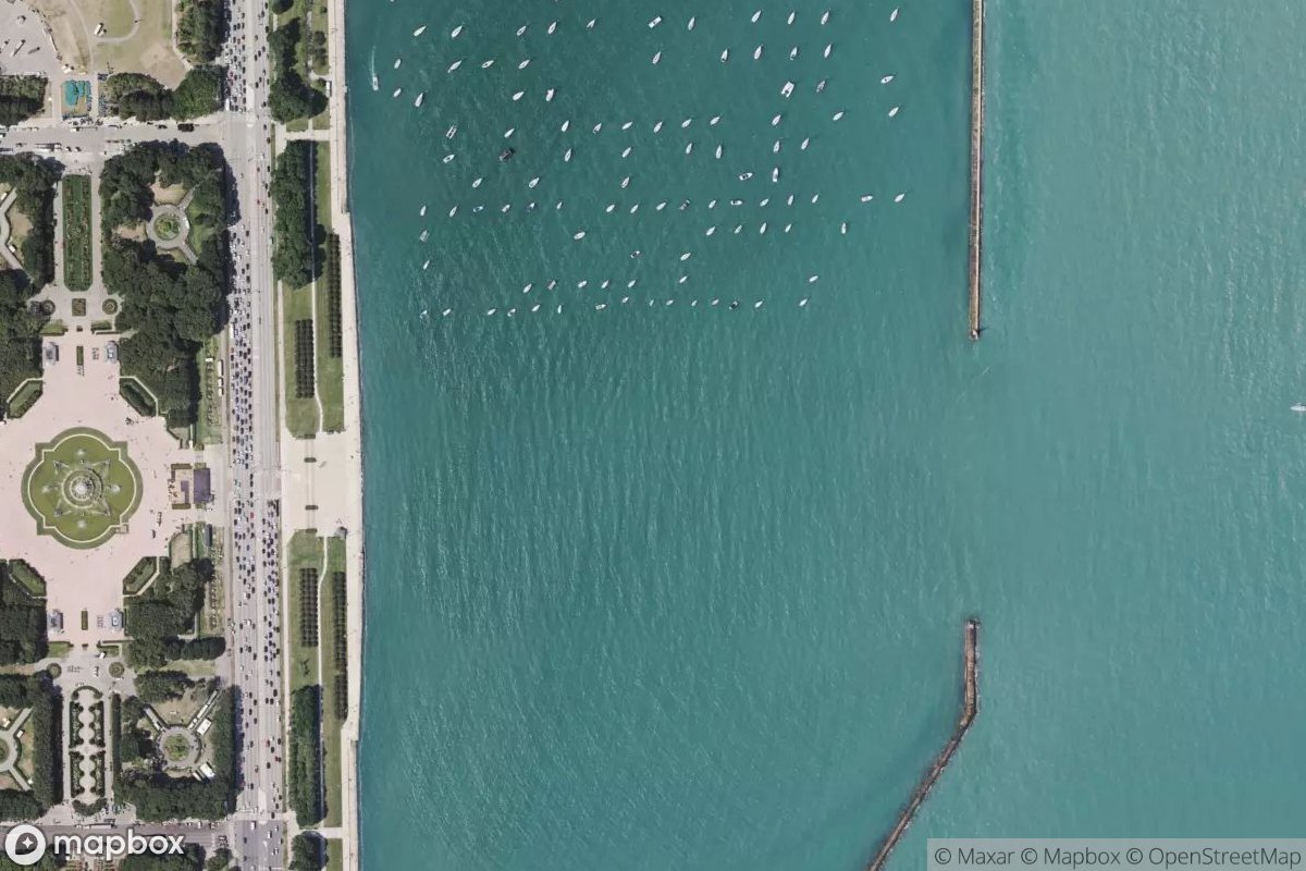 Satellite view of Monroe Harbor