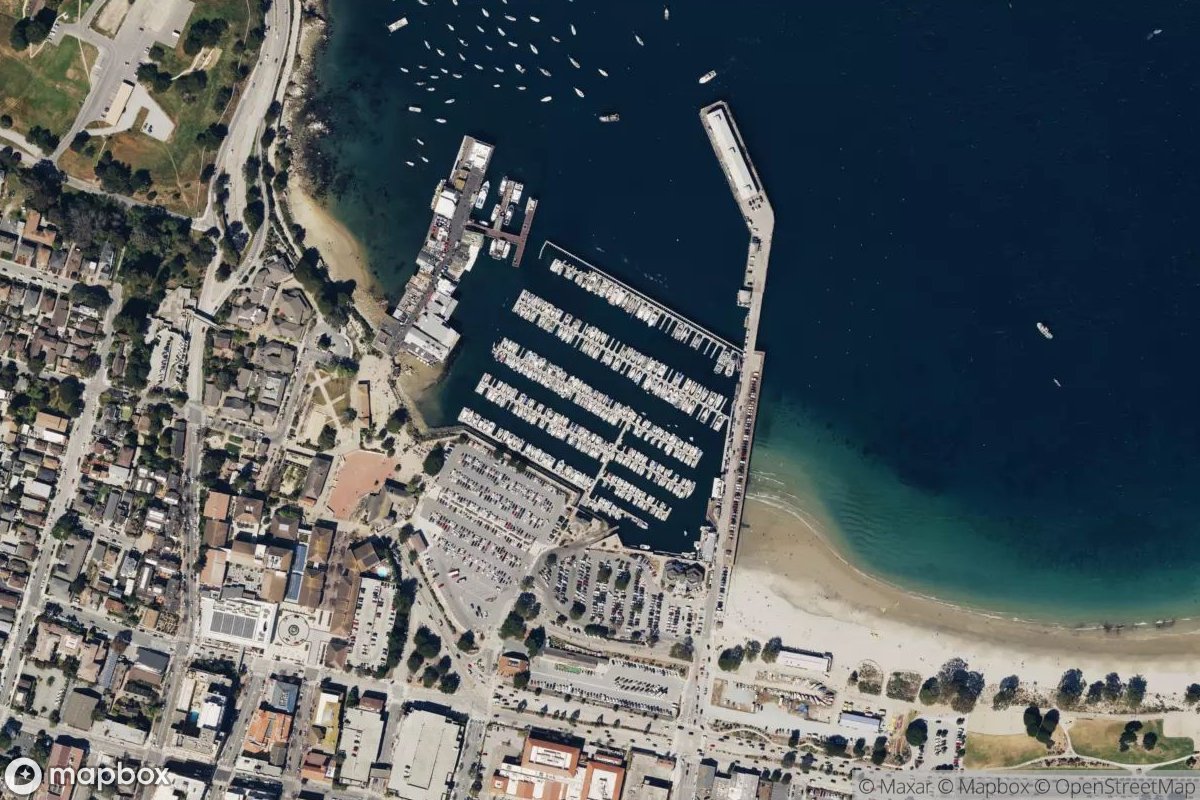 Satellite view of Monterey Marina