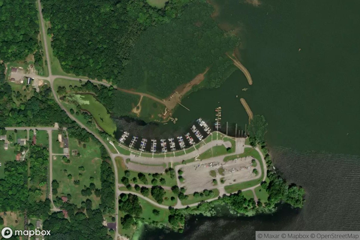 Satellite view of Mosquito Lake Marina and Boat Launch