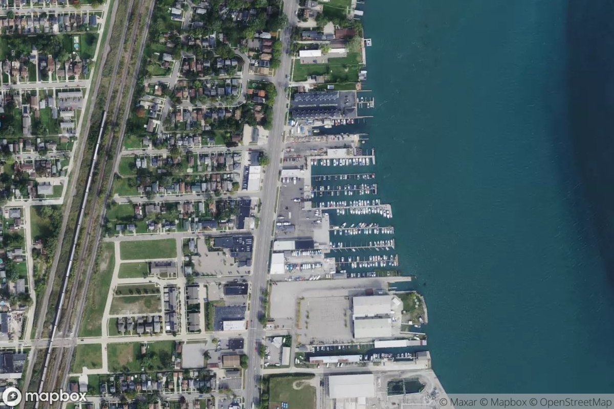 Satellite view of Motor City Marina