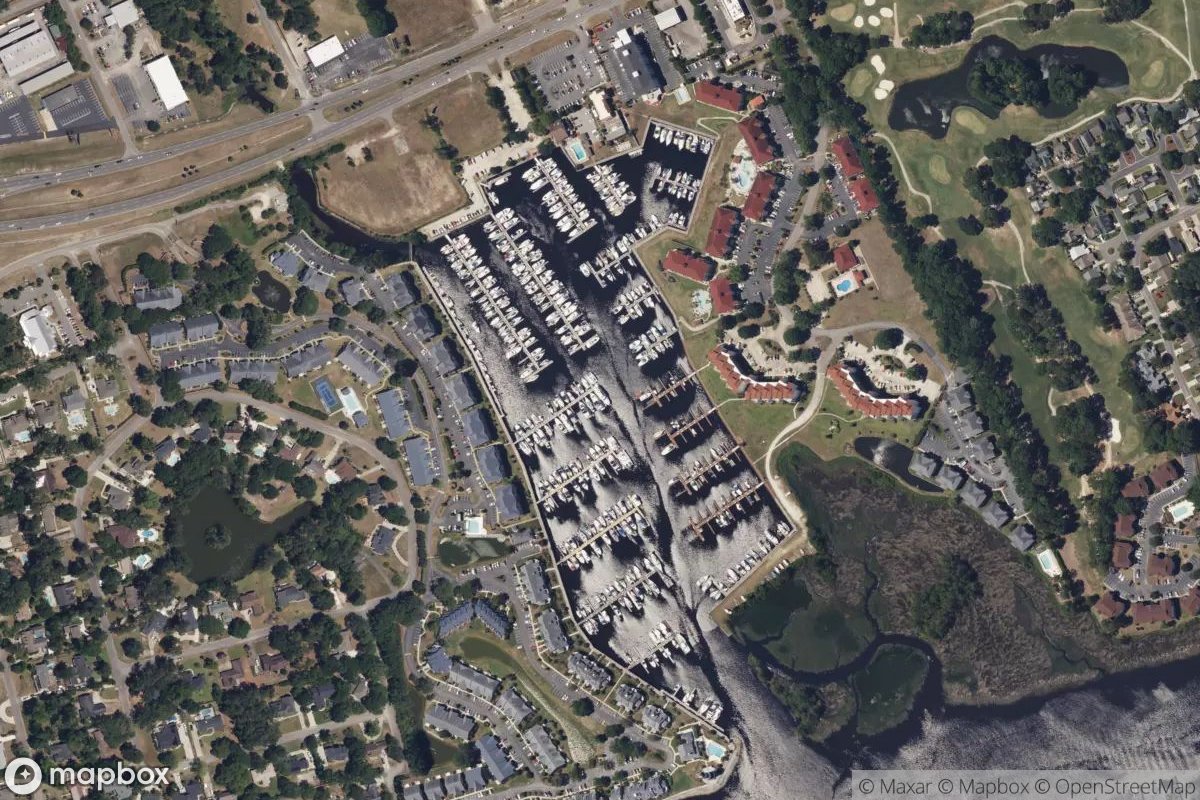 Satellite view of Myrtle Beach Yacht Club