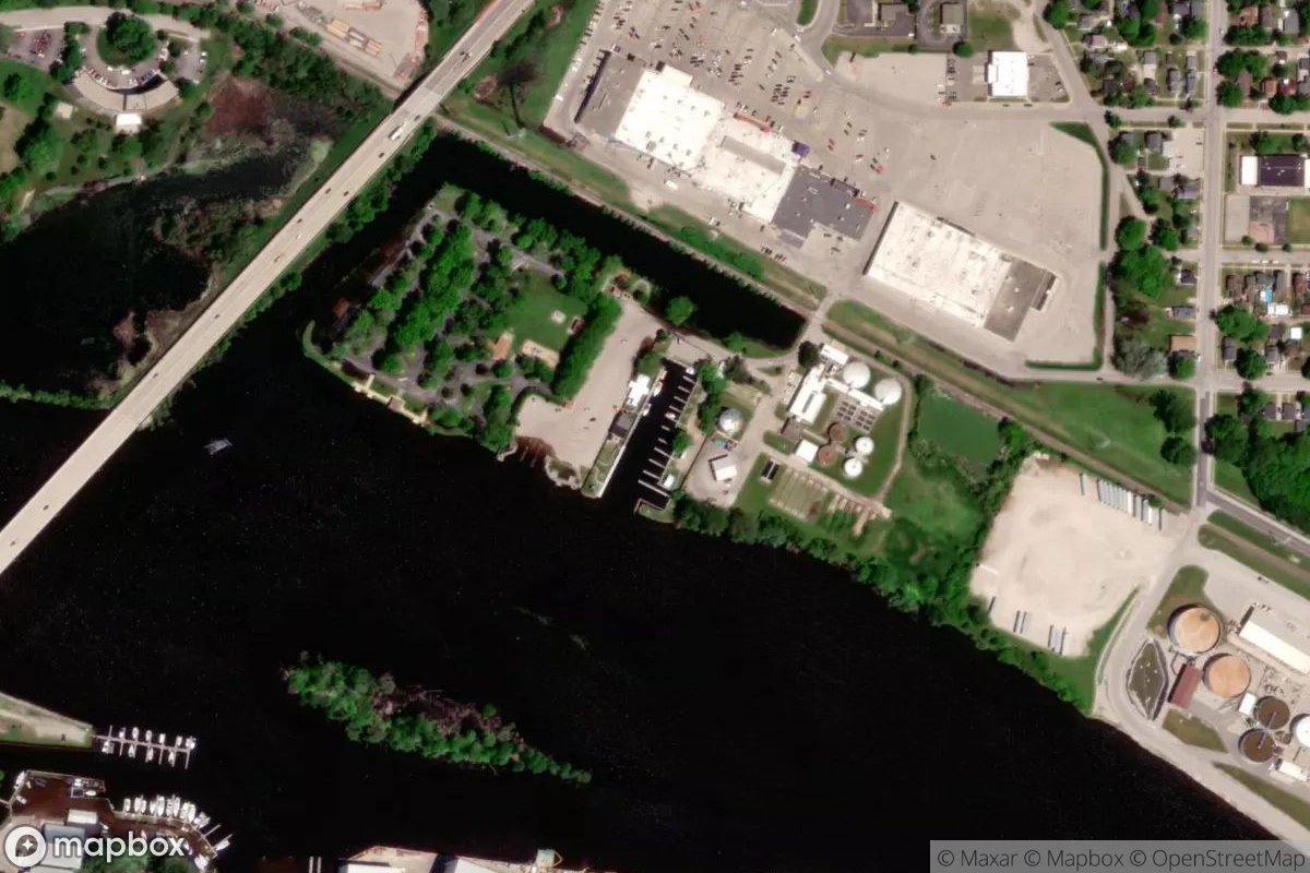 Satellite view of Mystery Ship Marina