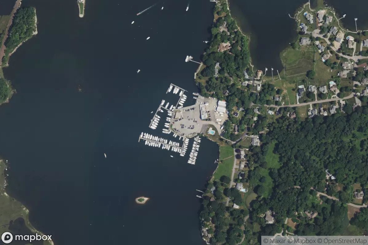 Satellite view of Mystic River Marina