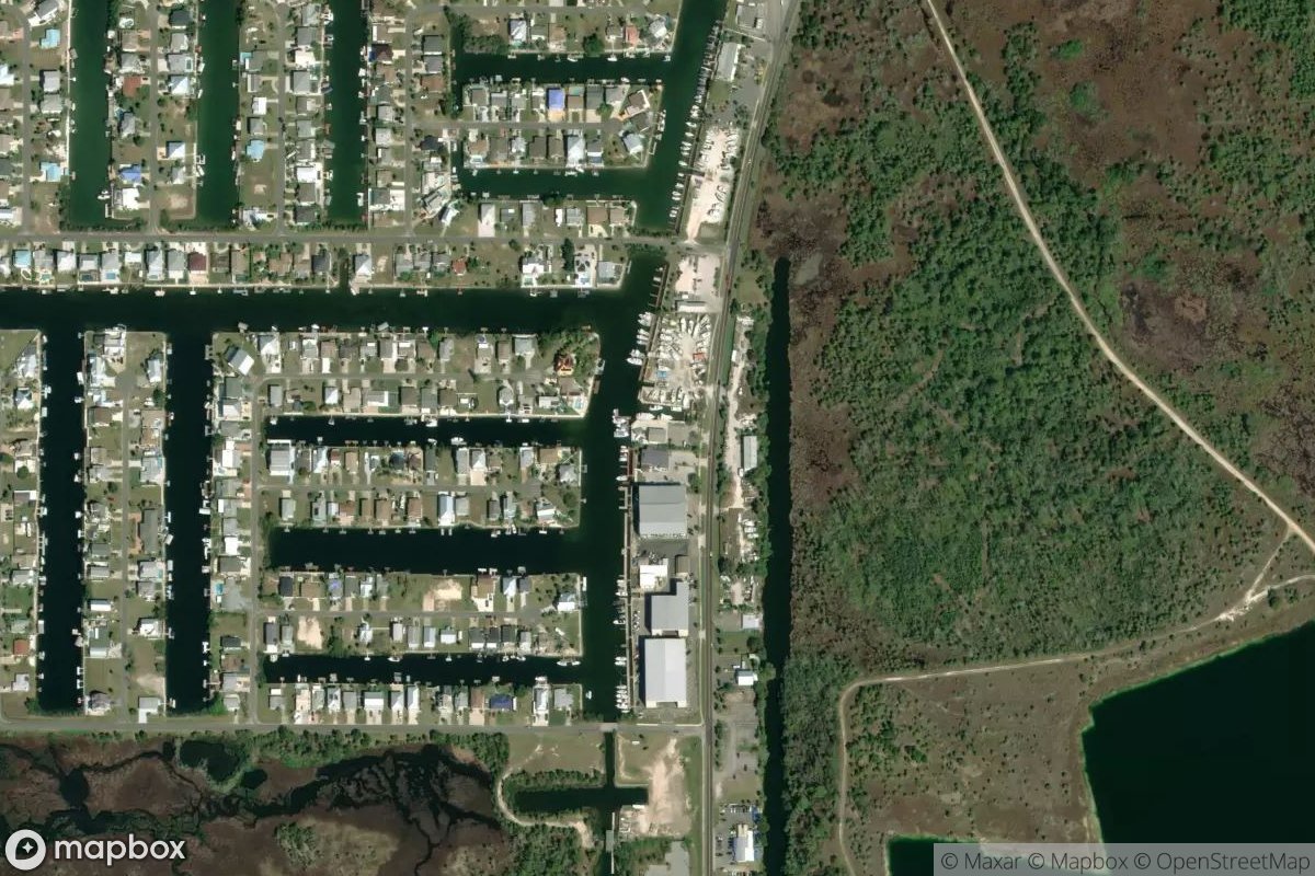 Satellite view of Nature Coast Marina