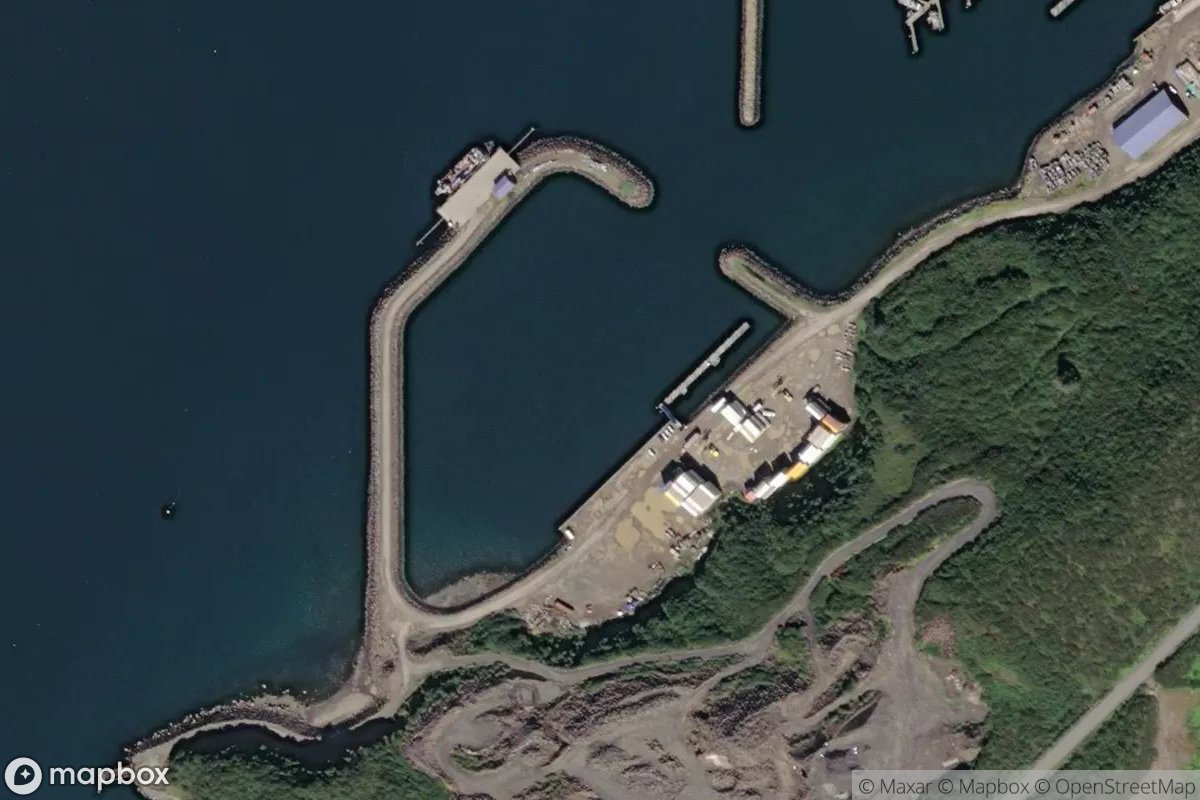Satellite view of New Sand Point Boat Harbor