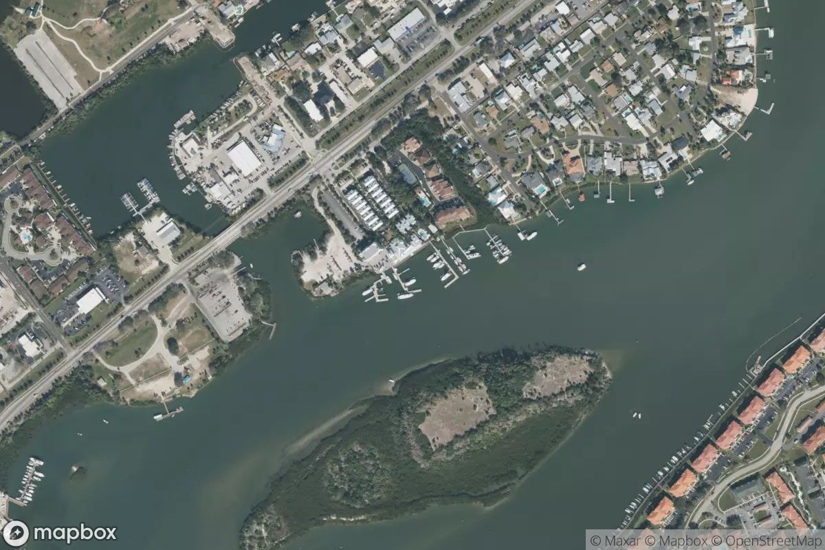 Satellite view of New Smyrna Marina