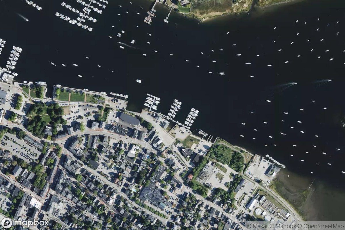 Satellite view of Newburyport Harbor Marina